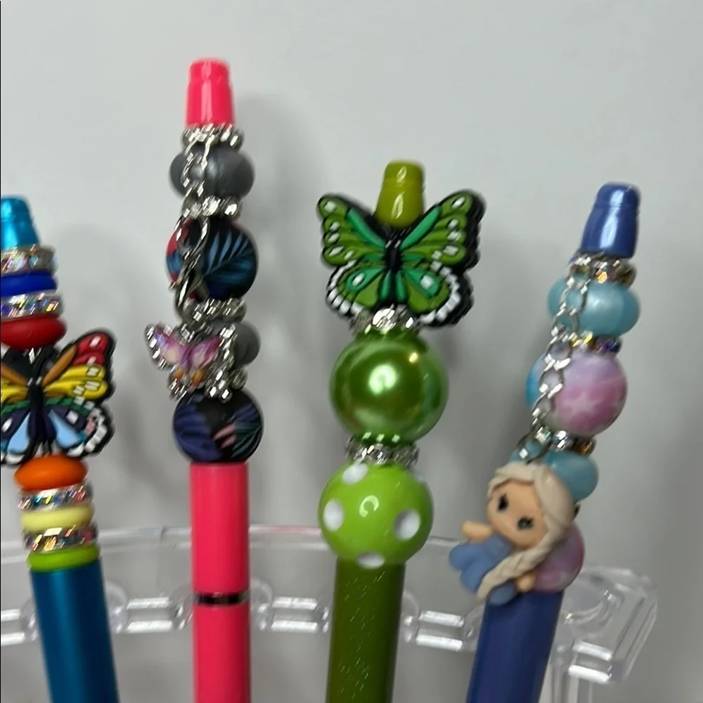 Office Pens with Butterfly Embellishments